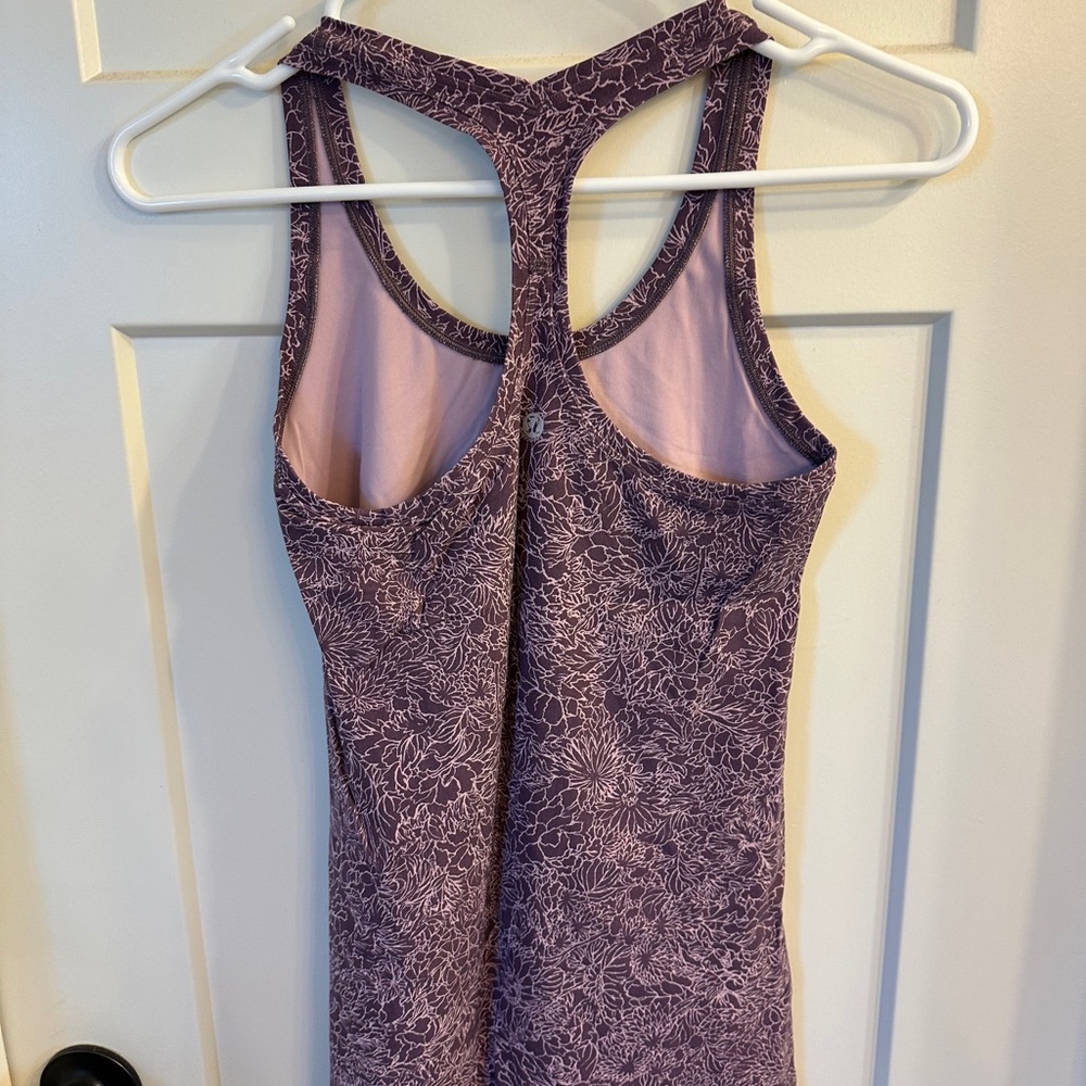 lululemon athletica Purple Floral-Print Tank Top - Picture 2 of 3